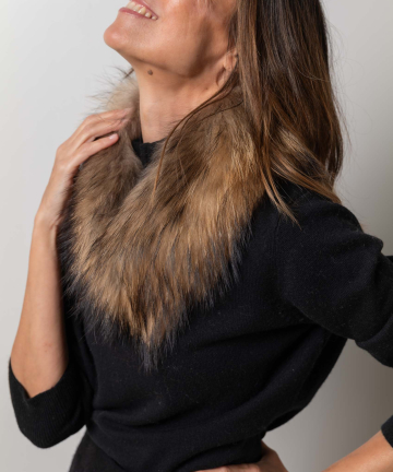 CUELLO MAGNETICO PIEL NATURAL ROCK CAMEL TALLA UNICA
