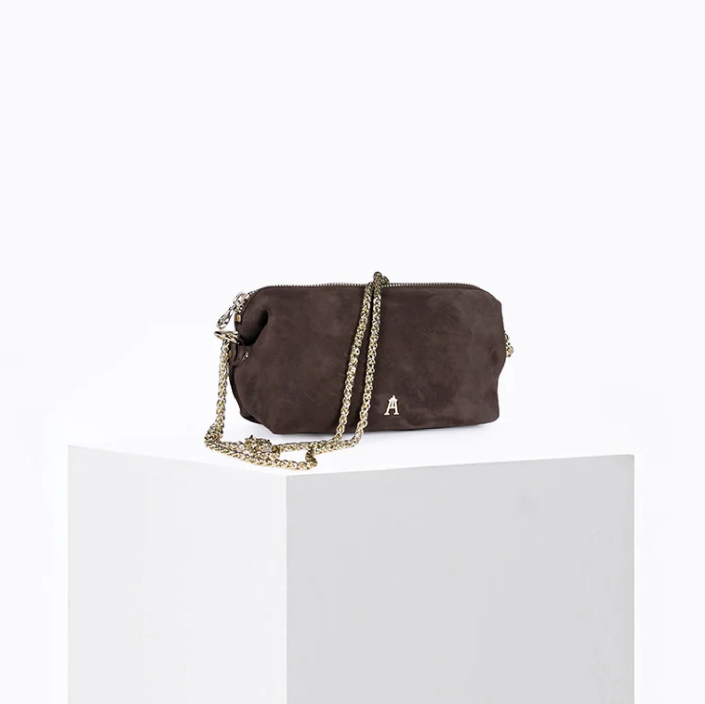 Craie studio bolso nauge suede choco - Imagen 2