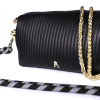 Craie studio bolso nauge plisse noir - Imagen 4