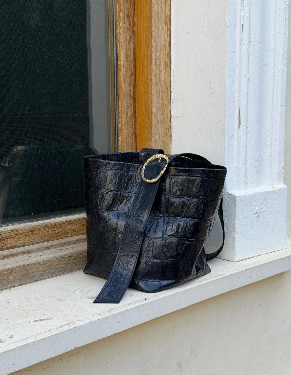 JIMENAS bolso le carré coco bleu - Imagen 4