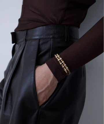 Alternative view of THEODÓRE pulsera aurelia brown S