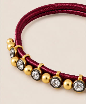 Alternative view of THEODÓRE pulsera aurelia burgundy S