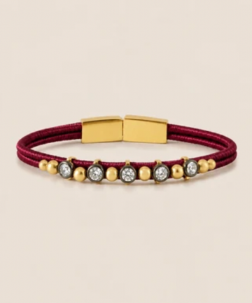 THEODÓRE pulsera aurelia burgundy S