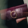 JIMENAS bolso la baguette tejus vino - Imagen 2