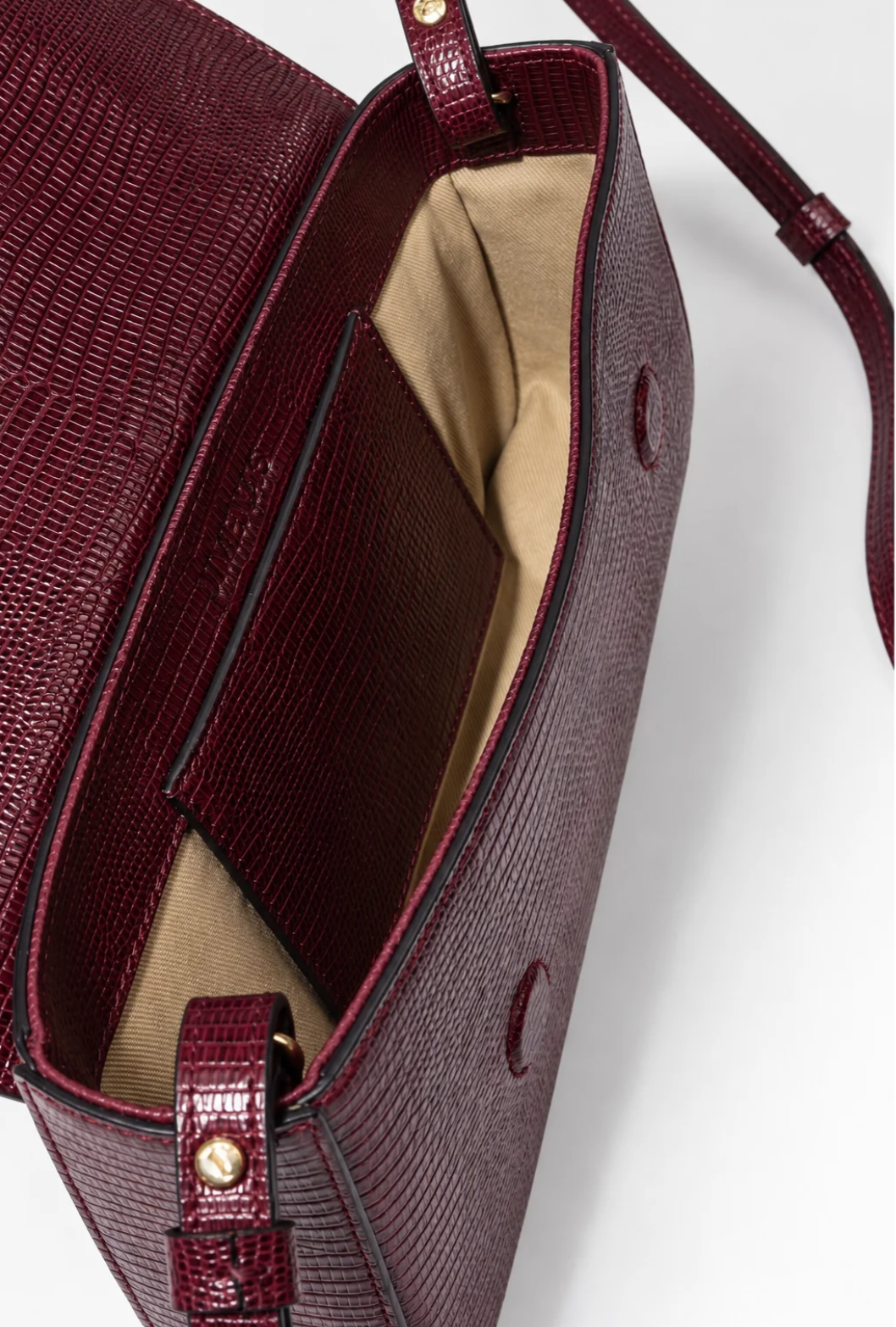JIMENAS bolso la baguette tejus vino - Imagen 3