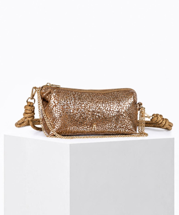 Alternative view of Craie studio bolso nauge drop taupe