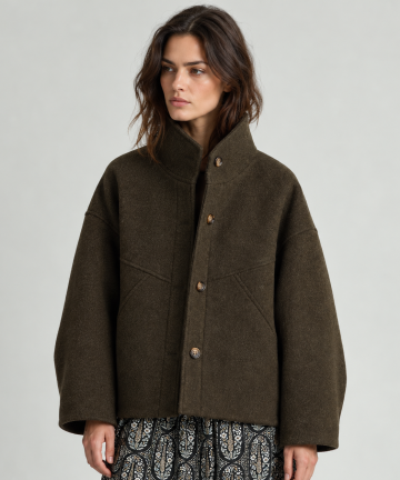 Alternative view of SeeuSoon abrigo lana verde oversize