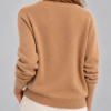 Solocascmir jersey camel cuello caja 100% cashmere - Imagen 2