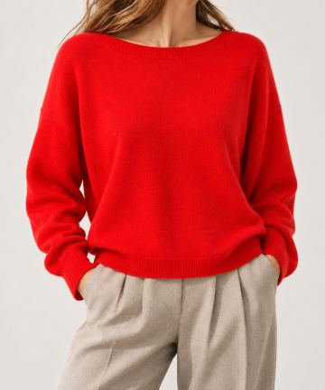 Solocasmir jersey rojo botones