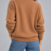 Solocascmir jersey cacao cuello pico 100% cashmere - Imagen 2