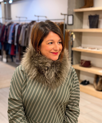Alternative view of CUELLO MAGNETICO PIEL NATURAL TALLA UNICA DARK MINK