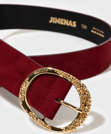 Alternative view of JIMENAS cinturón matilde serraje cerise