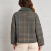 SeeuSoon chaqueta tweed verde cuello pana - Imagen 3